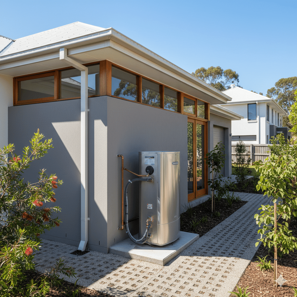 Hot water system replacement installation in a Sydney home