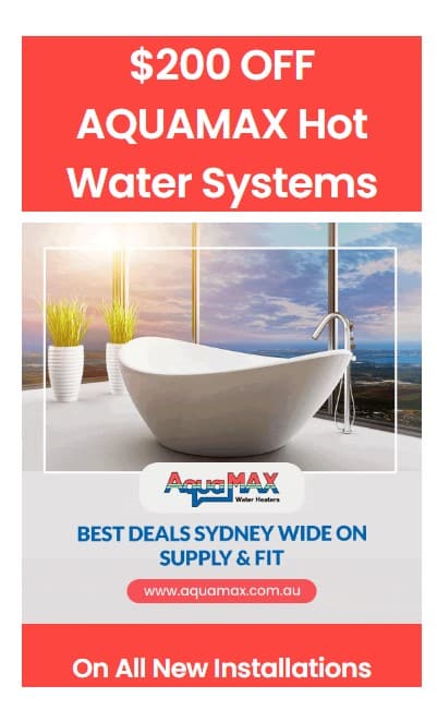 image presents Aquamax Hot Water System Specials