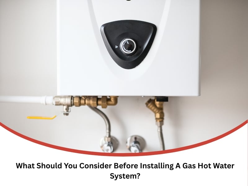 Wall-mounted unit for installing gas hot water system indoors