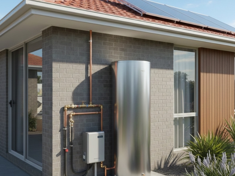 Thermann hot water system installation in a Sydney home