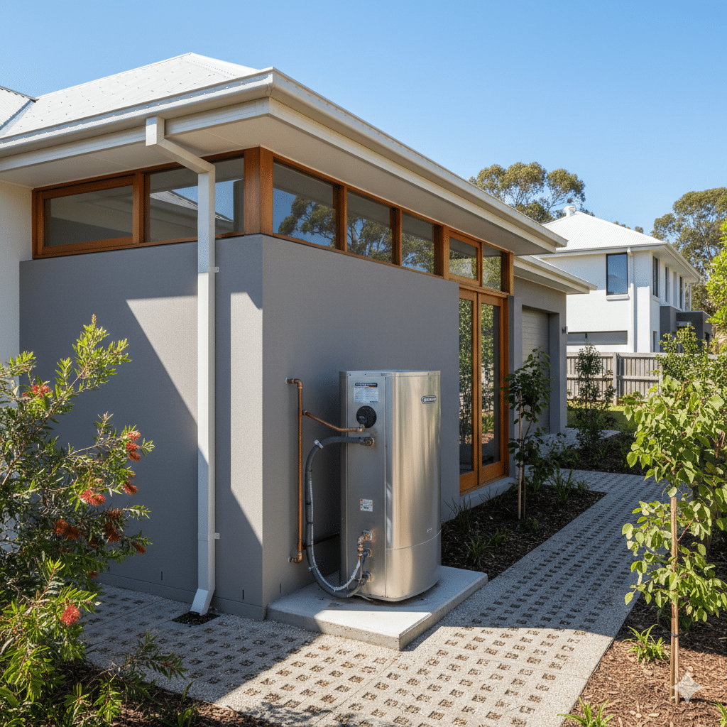 Hot water system replacement installation in a Sydney home