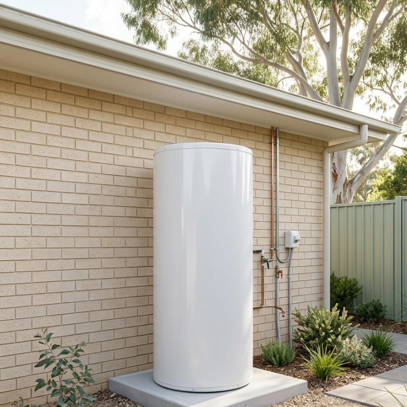 Modern electric hot water system installed at a Sydney home